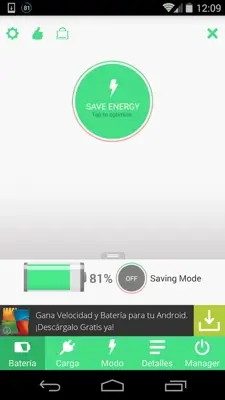 Battery Saver HD android App screenshot 5